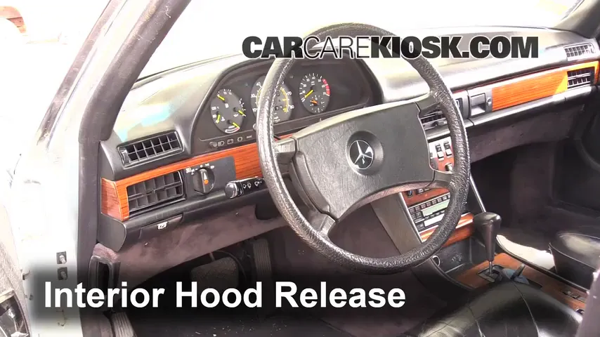 1981 Mercedes-Benz 380SEL 3.8L V8 Sedan (4 Door) Hood